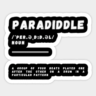 Word Paradiddle Sticker